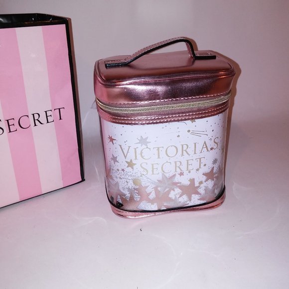 Victoria Secret Travel Case Make‎ Up Bag Small Tote - Picture 2 of 8